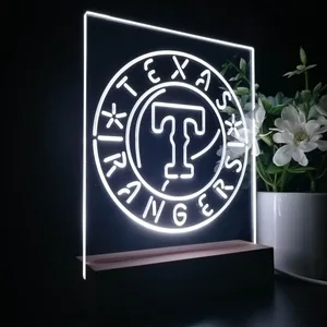 Texas Rangers Logo 1 LED Desk Light