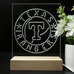 Texas Rangers Logo 1 LED Desk Light