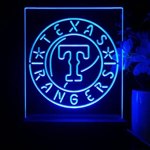 Texas Rangers Logo 1 LED Desk Light
