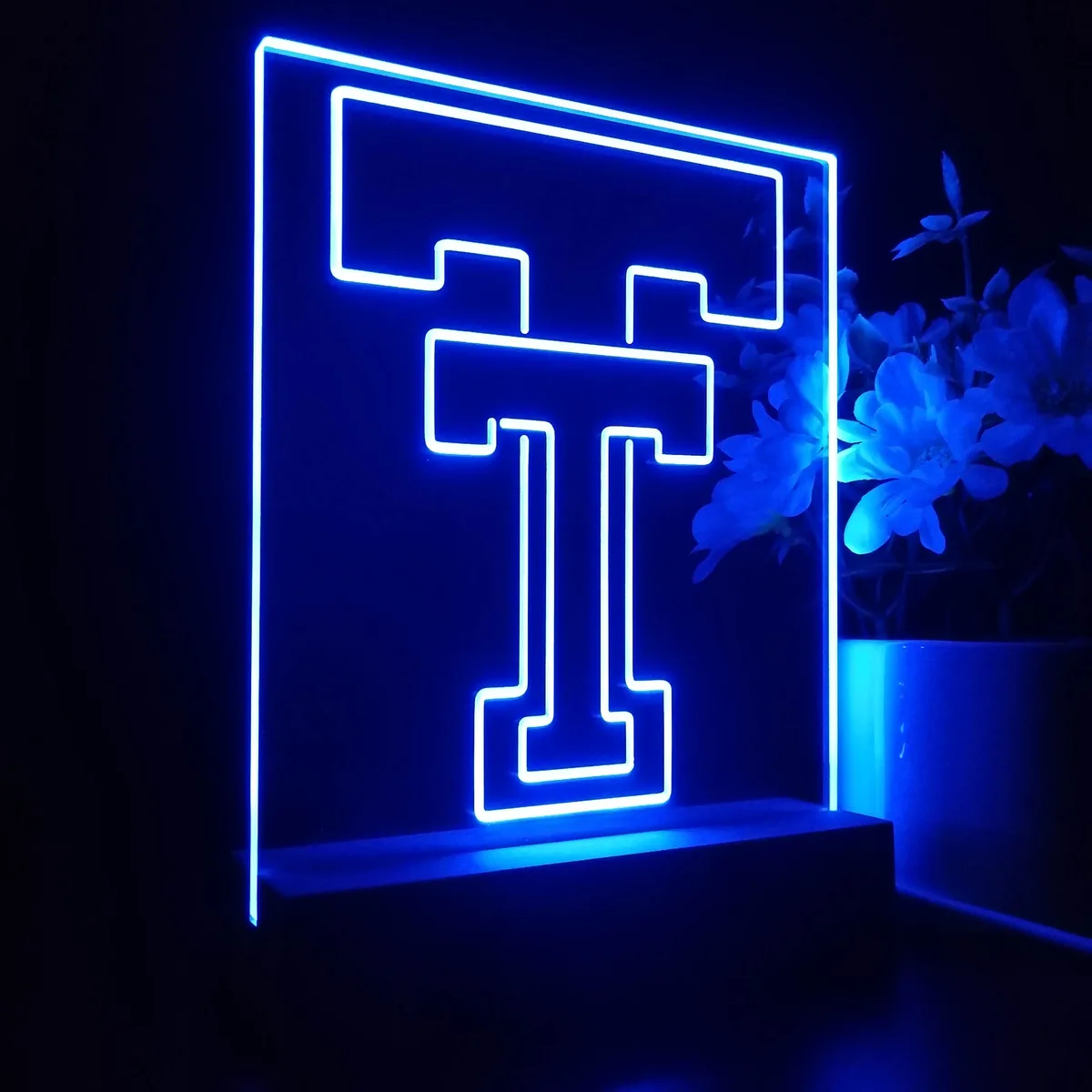 Texas Tech Red Raiders Logo 1 LED Desk Light