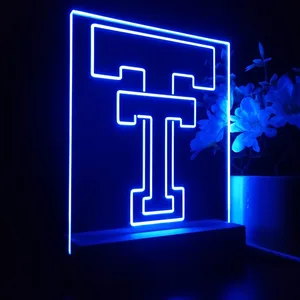Texas Tech Red Raiders Logo 1 LED Desk Light