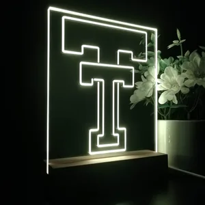 Texas Tech Red Raiders Logo 1 LED Desk Light