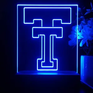 Texas Tech Red Raiders Logo 1 LED Desk Light
