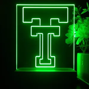 Texas Tech Red Raiders Logo 1 LED Desk Light