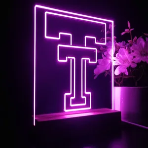 Texas Tech Red Raiders Logo 1 LED Desk Light