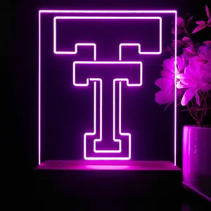 Texas Tech Red Raiders Logo 1 LED Desk Light