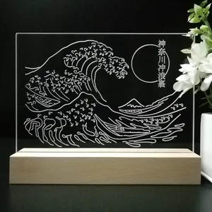 The Great Wave Off Kanagawa LED Desk Light