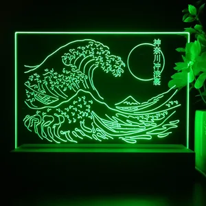The Great Wave Off Kanagawa LED Desk Light