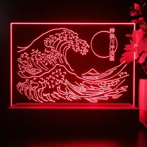 The Great Wave Off Kanagawa LED Desk Light