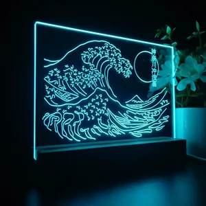 The Great Wave Off Kanagawa LED Desk Light