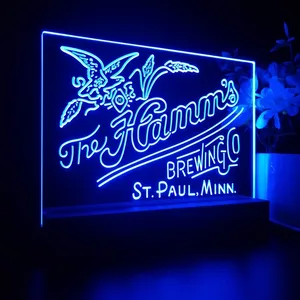 The Hamm's Brewing Company Logo LED Desk Light