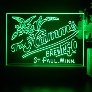 The Hamm's Brewing Company Logo LED Desk Light