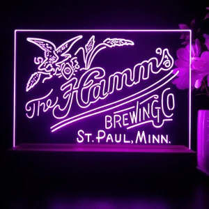 The Hamm's Brewing Company Logo LED Desk Light