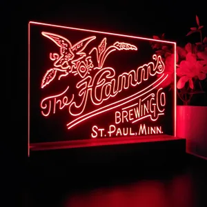 The Hamm's Brewing Company Logo LED Desk Light