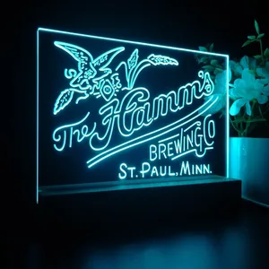 The Hamm's Brewing Company Logo LED Desk Light