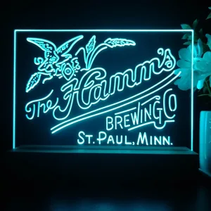 The Hamm's Brewing Company Logo LED Desk Light