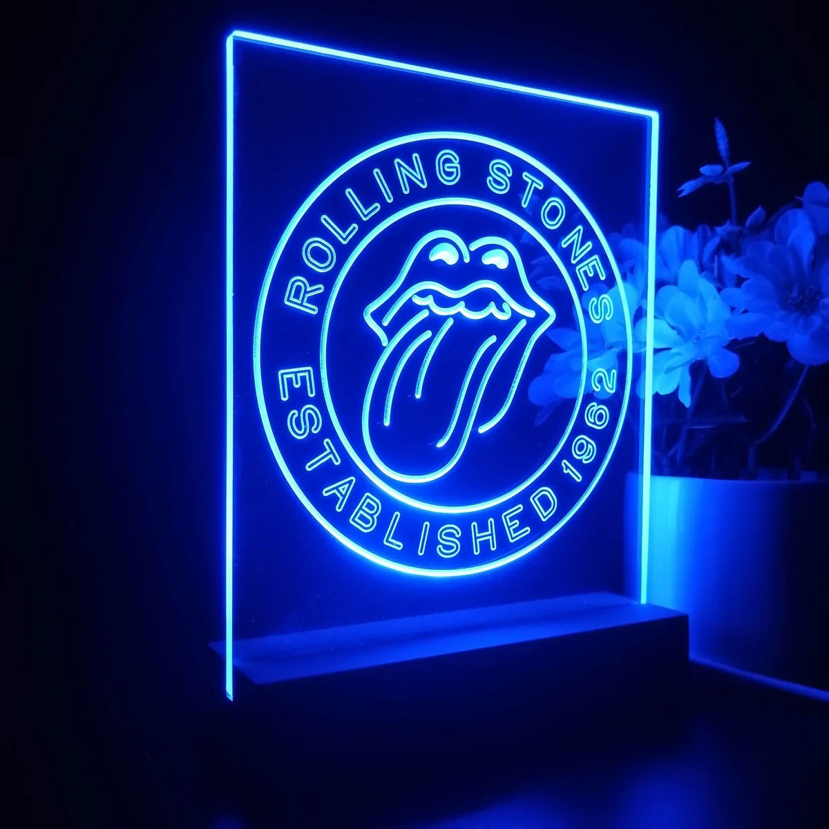 The Rolling Stones Established 1962 LED Desk Light