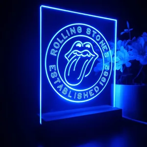 The Rolling Stones Established 1962 LED Desk Light