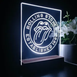 The Rolling Stones Established 1962 LED Desk Light