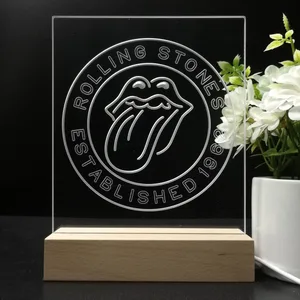 The Rolling Stones Established 1962 LED Desk Light