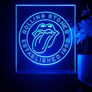 The Rolling Stones Established 1962 LED Desk Light