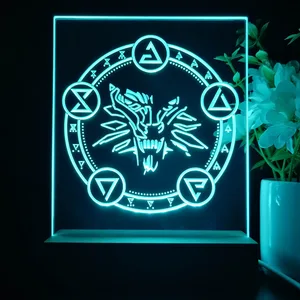 The Witcher Symbol LED Desk Light