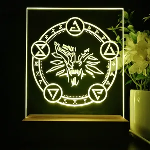 The Witcher Symbol LED Desk Light