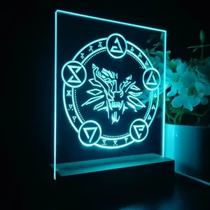 The Witcher Symbol LED Desk Light