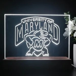 University of Maryland Terrapins Logo LED Desk Light