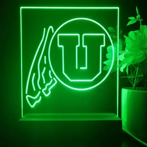 Utah Utes Logo LED Desk Light