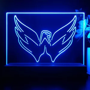 Washington Capitals Hockey Logo LED Desk Light