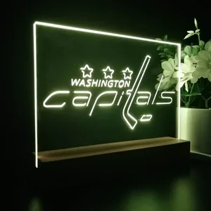Washington Capitals Logo 1 LED Desk Light