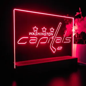 Washington Capitals Logo 1 LED Desk Light