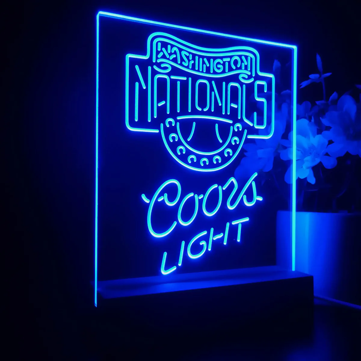 Washington Nationals Coors Light LED Desk Light - Legacy Edition