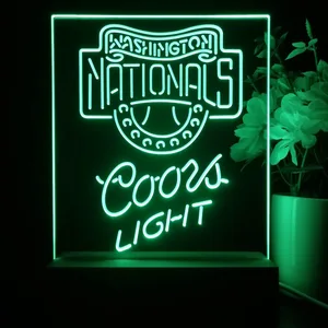 Washington Nationals Coors Light LED Desk Light - Legacy Edition