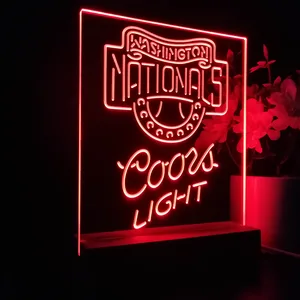 Washington Nationals Coors Light LED Desk Light - Legacy Edition