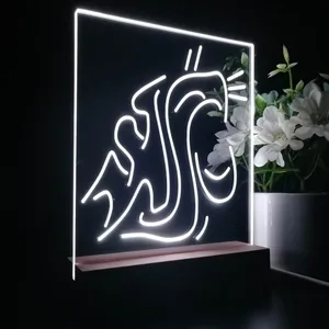 Washington State Cougars Logo LED Desk Light