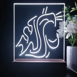 Washington State Cougars Logo LED Desk Light