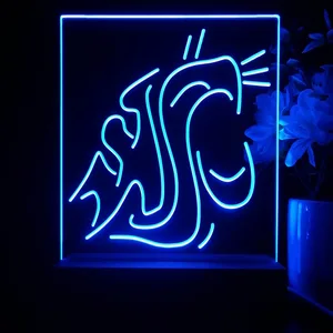 Washington State Cougars Logo LED Desk Light