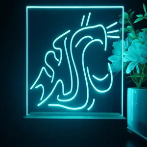 Washington State Cougars Logo LED Desk Light