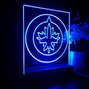 Winnipeg Jets Logo 1 LED Desk Light