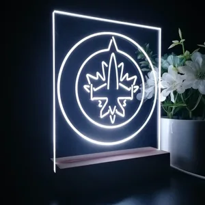 Winnipeg Jets Logo 1 LED Desk Light