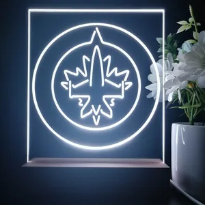 Winnipeg Jets Logo 1 LED Desk Light