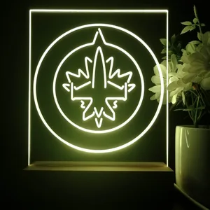 Winnipeg Jets Logo 1 LED Desk Light