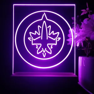 Winnipeg Jets Logo 1 LED Desk Light