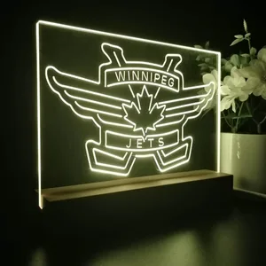 Winnipeg Jets Logo 2 LED Desk Light - Legacy Edition