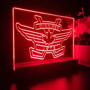Winnipeg Jets Logo 2 LED Desk Light - Legacy Edition