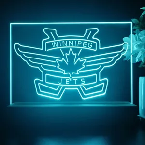 Winnipeg Jets Logo 2 LED Desk Light - Legacy Edition