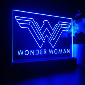 Wonder Woman Logo LED Desk Light
