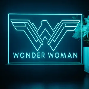 Wonder Woman Logo LED Desk Light
